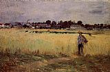 Berthe Morisot In the Wheat Fields at Gennevilliers painting